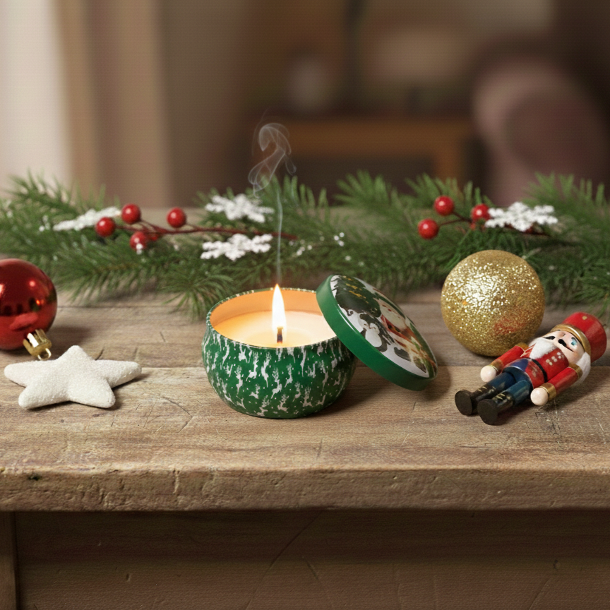 Into The Woods Santa Claus candle